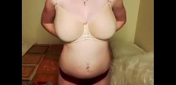  Chubby teen with great boobs live strip show